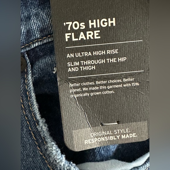 70's High Rise Flare Jeans Levi's Premium size 26 - Picture 5 of 5
